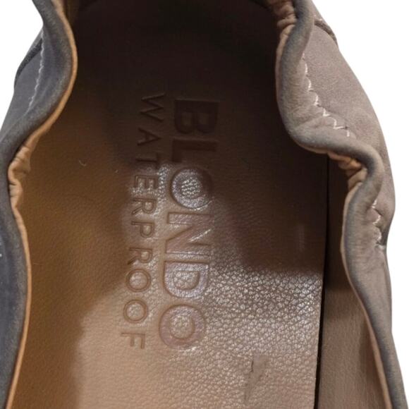 Blondo Women's Etta Pump Fallen Rock‎ Grey Nubuck Wedge Comfort Heels Size 10 - Picture 7 of 9